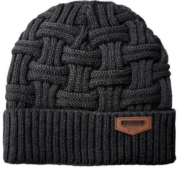 Men's Warm Knitted Thick Baggy Slouchy Beanie Skull Cap - Picture 5 of 9